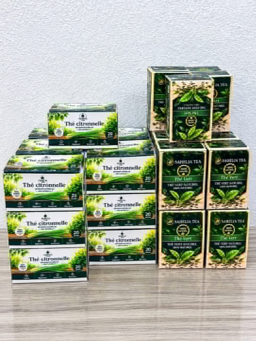 thé citronnelle et thé vert 