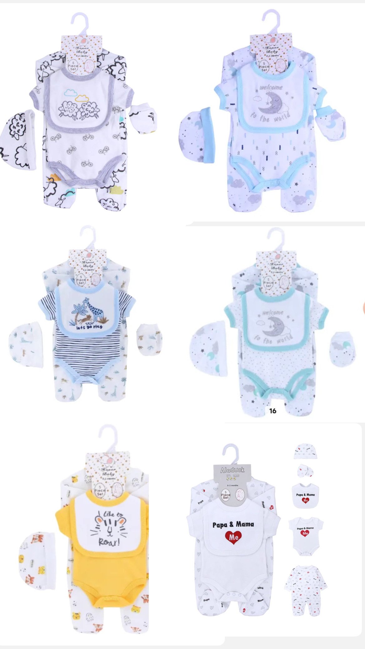 Vêtements pour bébé de 0 à 9 mois